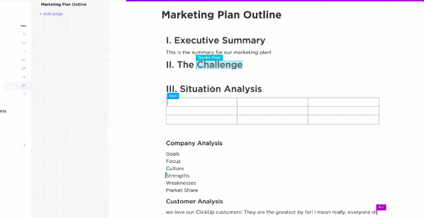 ClickUp Collaboration Detection