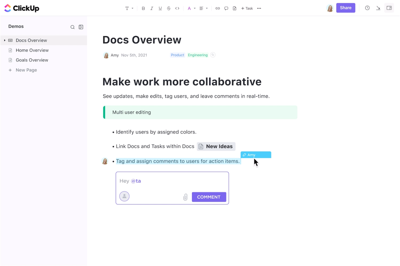 ClickUp Docs