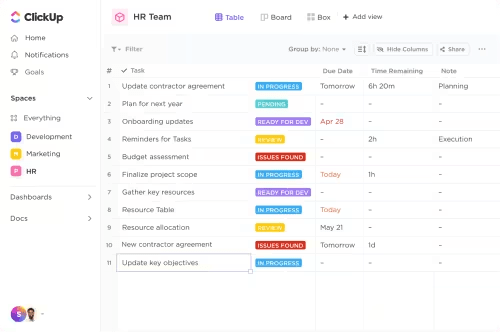 Comprenda las necesidades y preferencias de los clientes con la plantilla «La voz del cliente» de ClickUp.