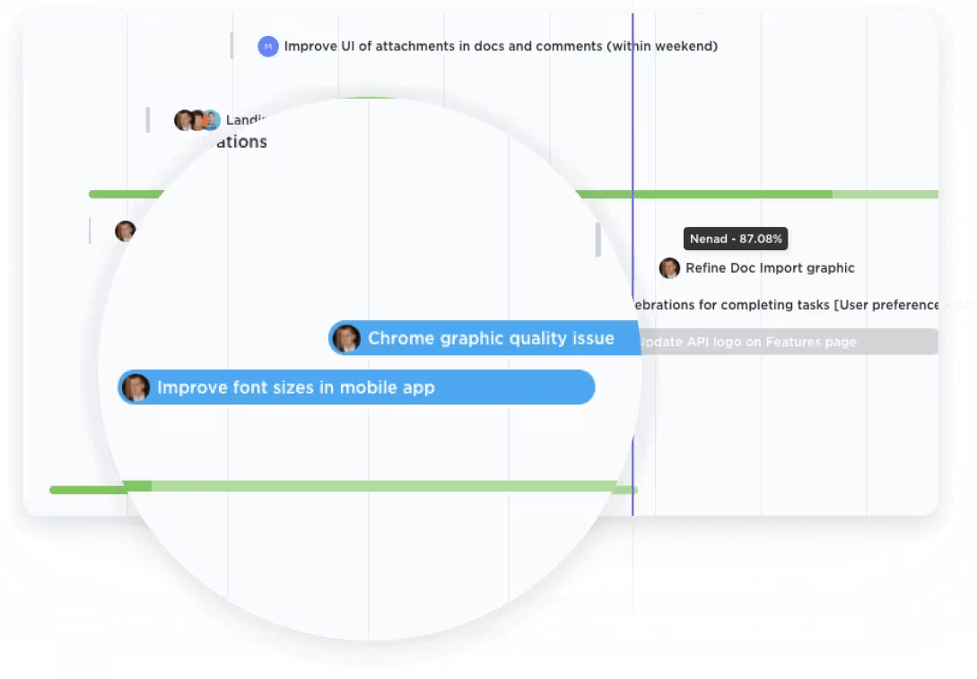 ClickUp Gantt Charts View