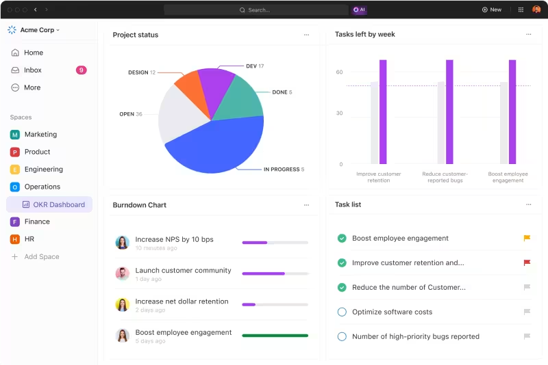 Project Management in ClickUp