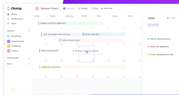 Speichern, organisieren und analysieren Sie selbst komplexeste Daten mit der bearbeitbaren Tabellenvorlage von ClickUp.