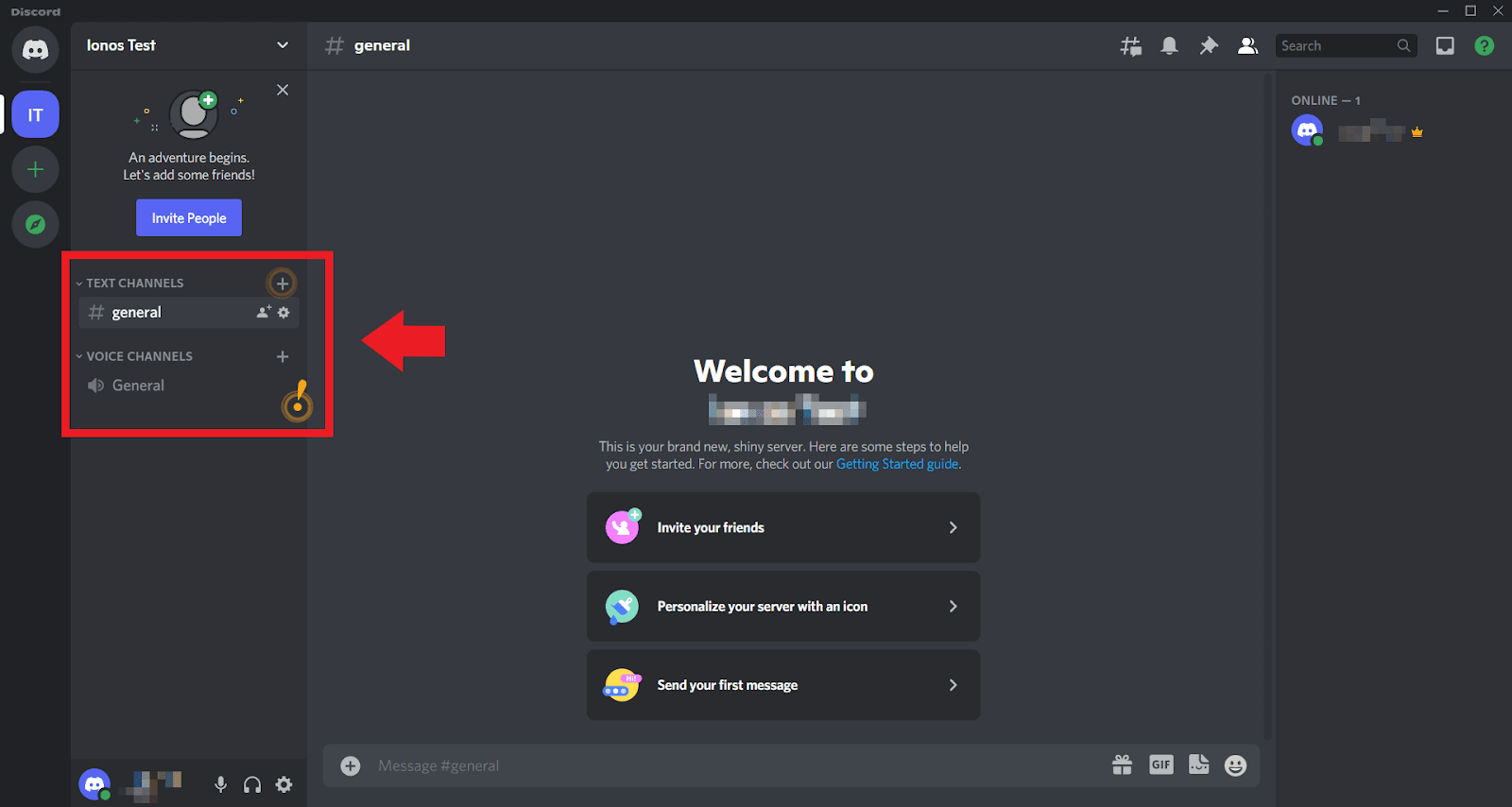 Discord kanaal structuur