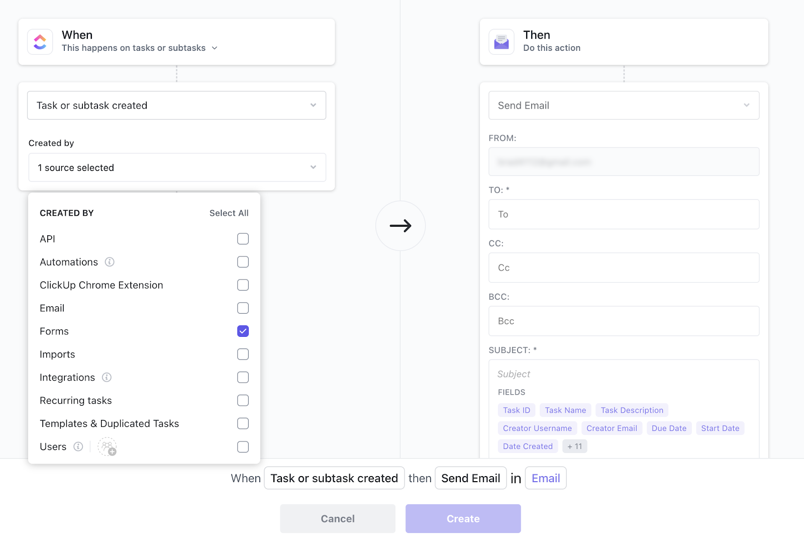 ClickUp-Vorlage für einen Content-Kalender