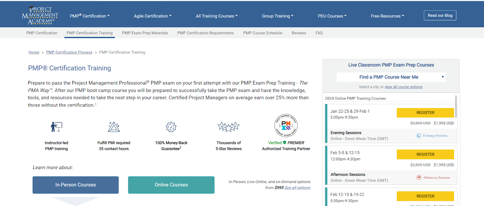 Curso de preparación para PMP