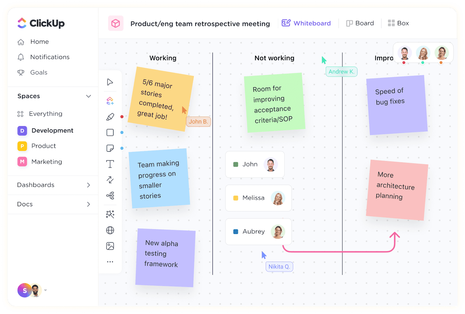 Loop de feedback do Clickup