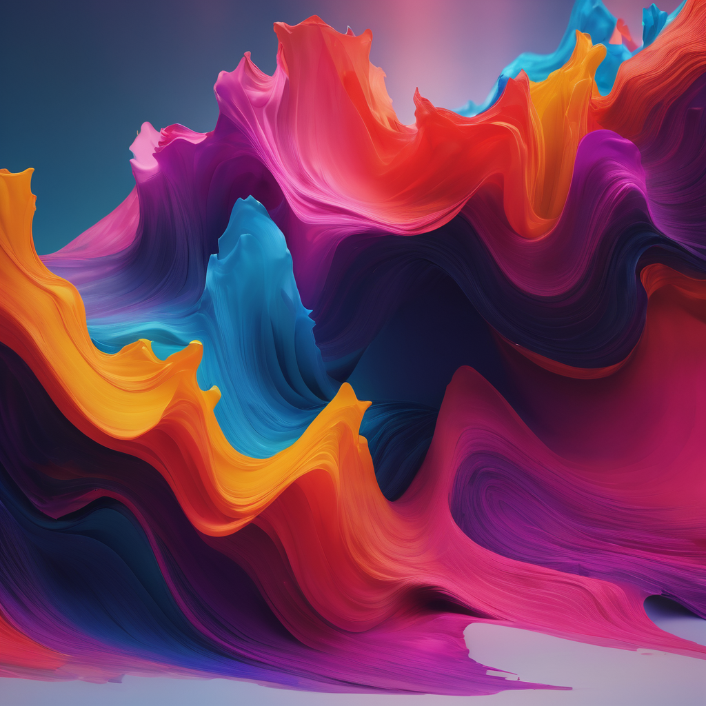 AI art prompt - Colori vibranti e gradienti