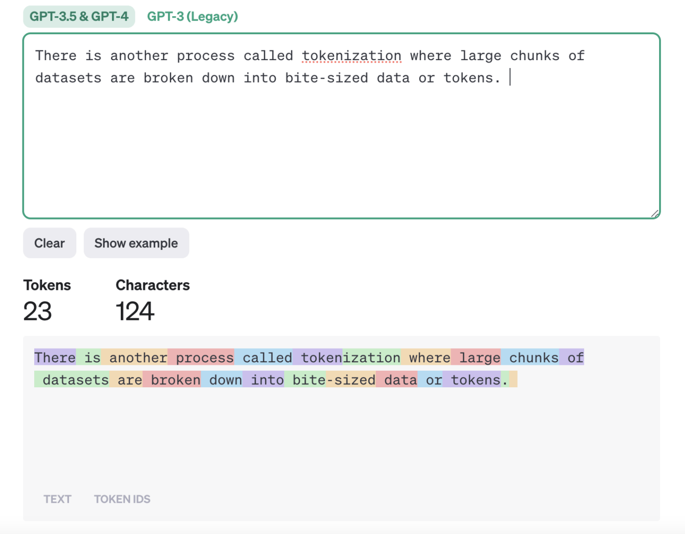 language model tokenization in ChatGPT