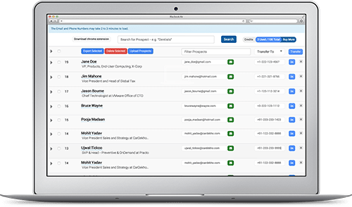 Logiciel de génération de prospects Aeroleads