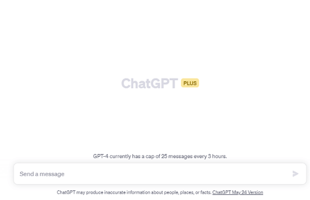 Chat screen in ChatGPT