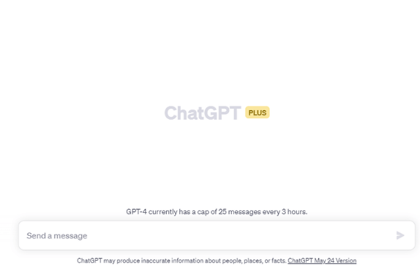 Pantalla para chatear en ChatGPT