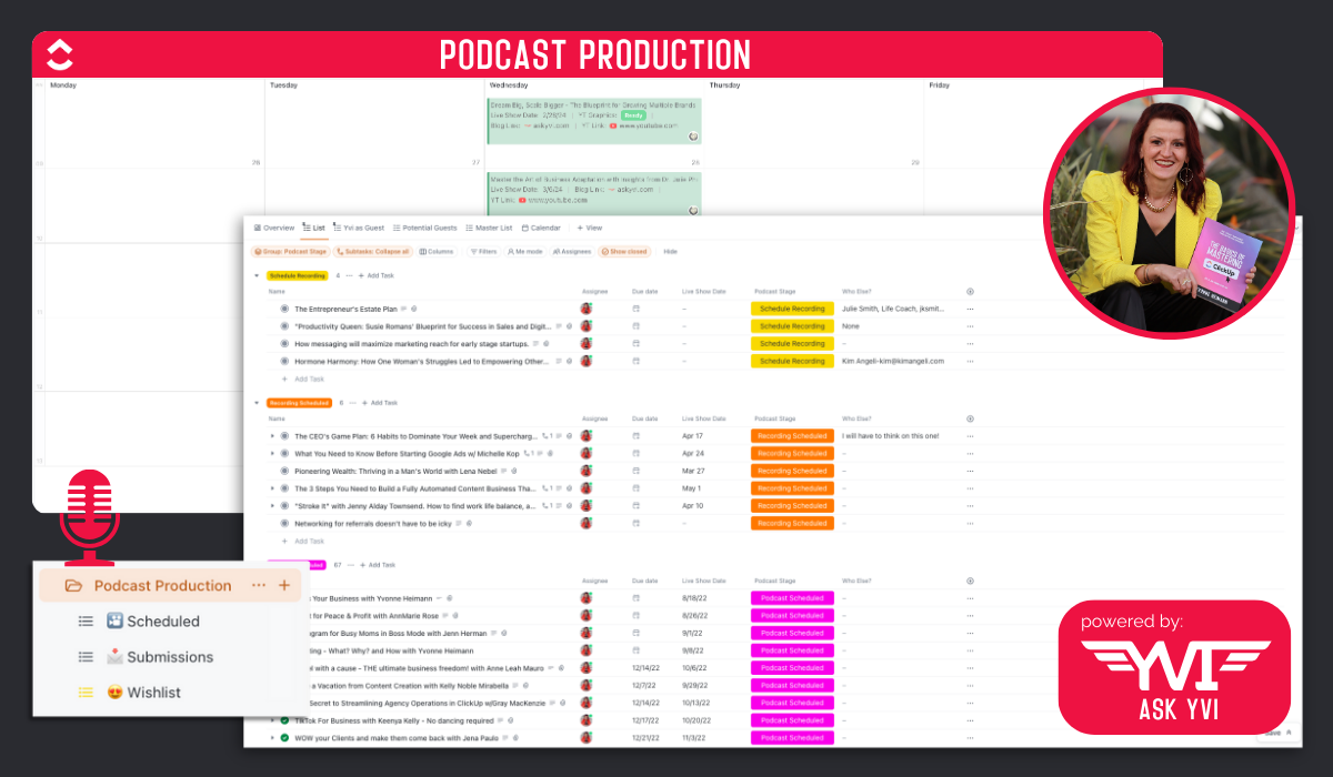 ClickUp Audio Podcast Template