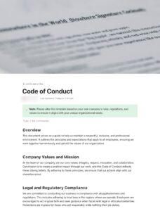 10 Employee Code of Conduct Templates in Word & ClickUp