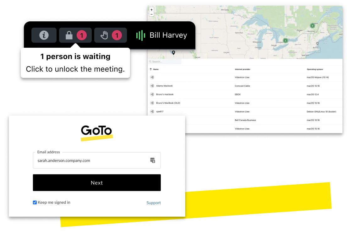 Secure virtual meetings on GoTo Meeting