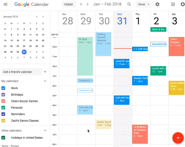 Integrate multiple Google Calendars on Calendly