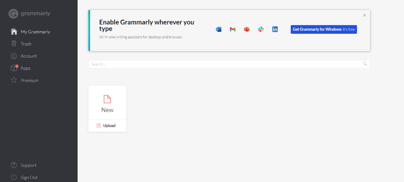 Grammarly for English communication assistance
