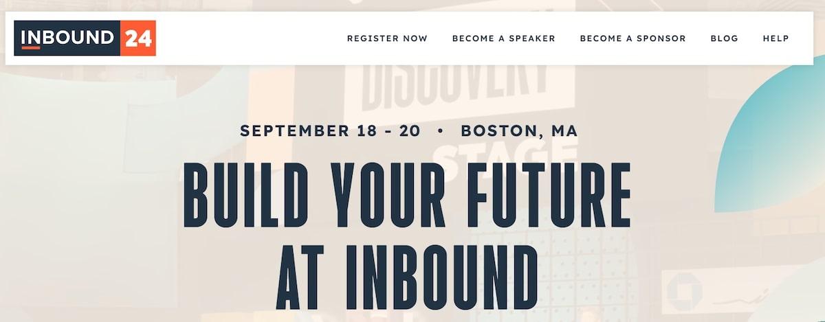 Leadership conferences: INBOUND's home page