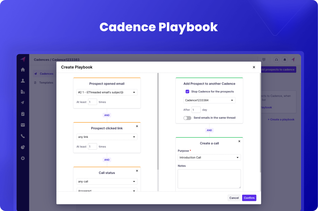 Playbook Cadence in Klenty