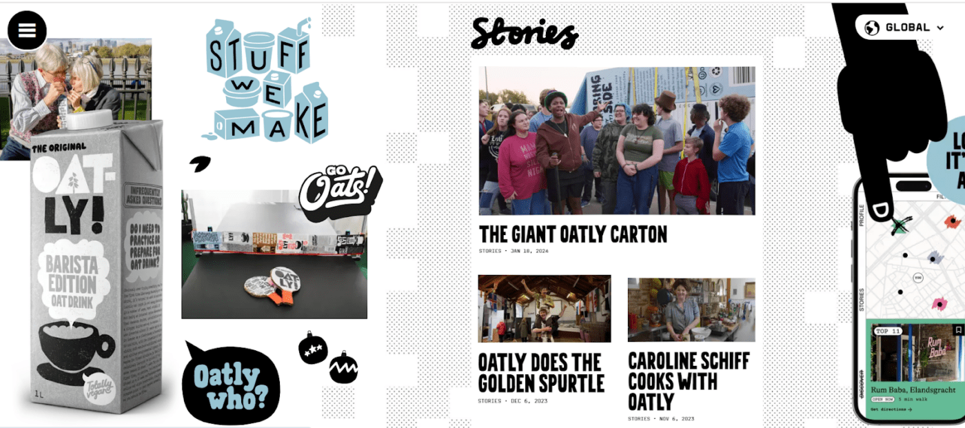 Home page di Oatly