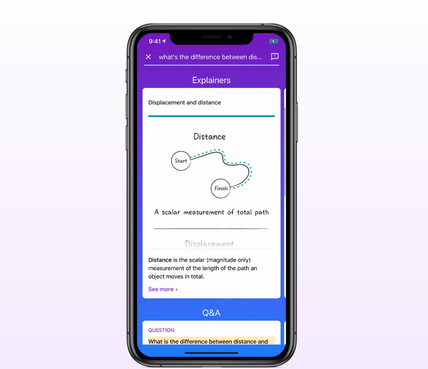 Socratic's explainer feature