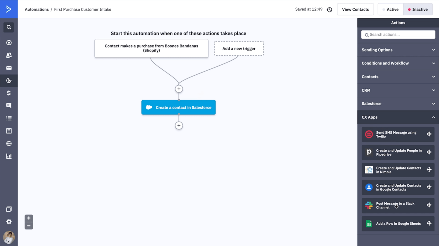 Verwendung von Zapier in ActiveCampaign zur Erstellung von Automatisierungen