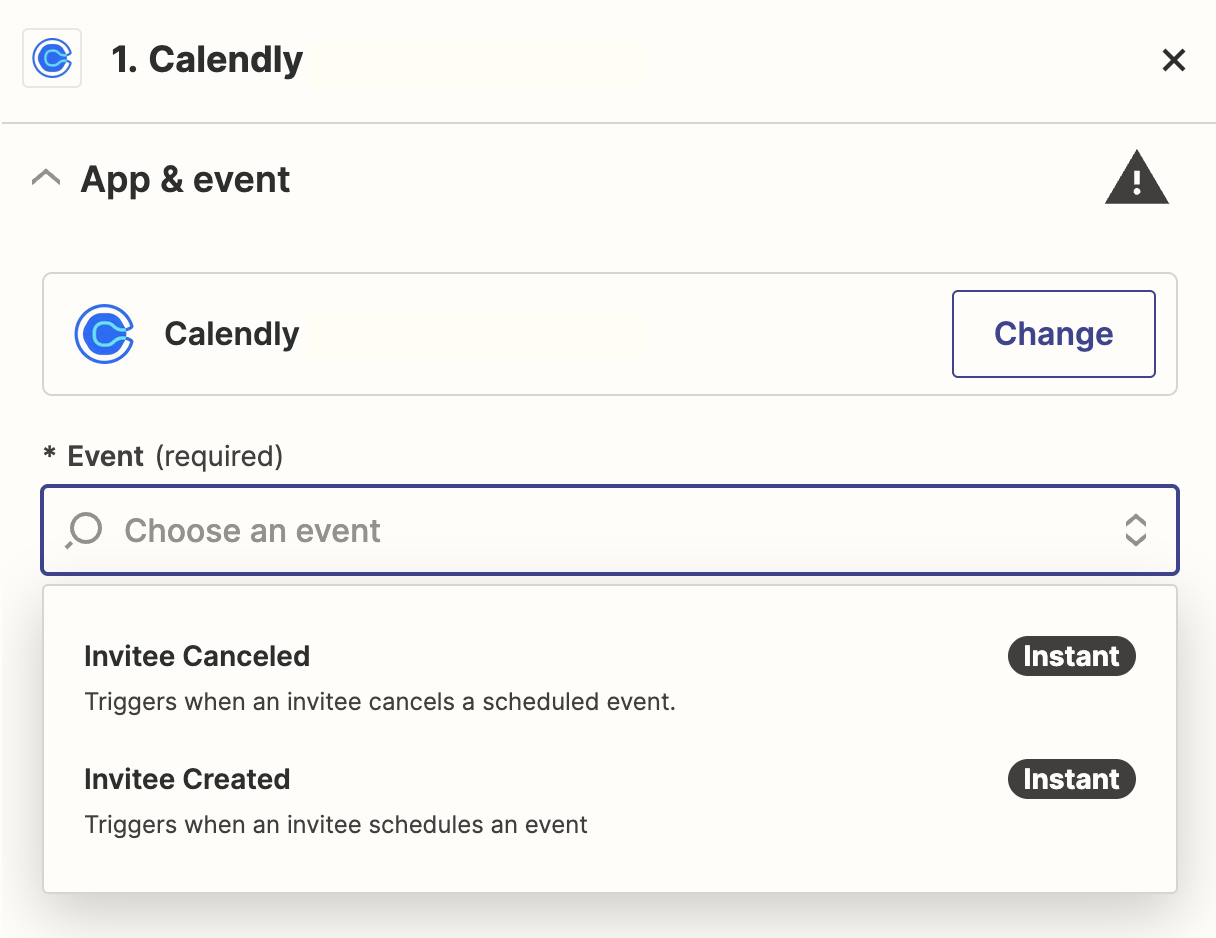 Menggunakan Zapier untuk mengotomatiskan rapat Calendly