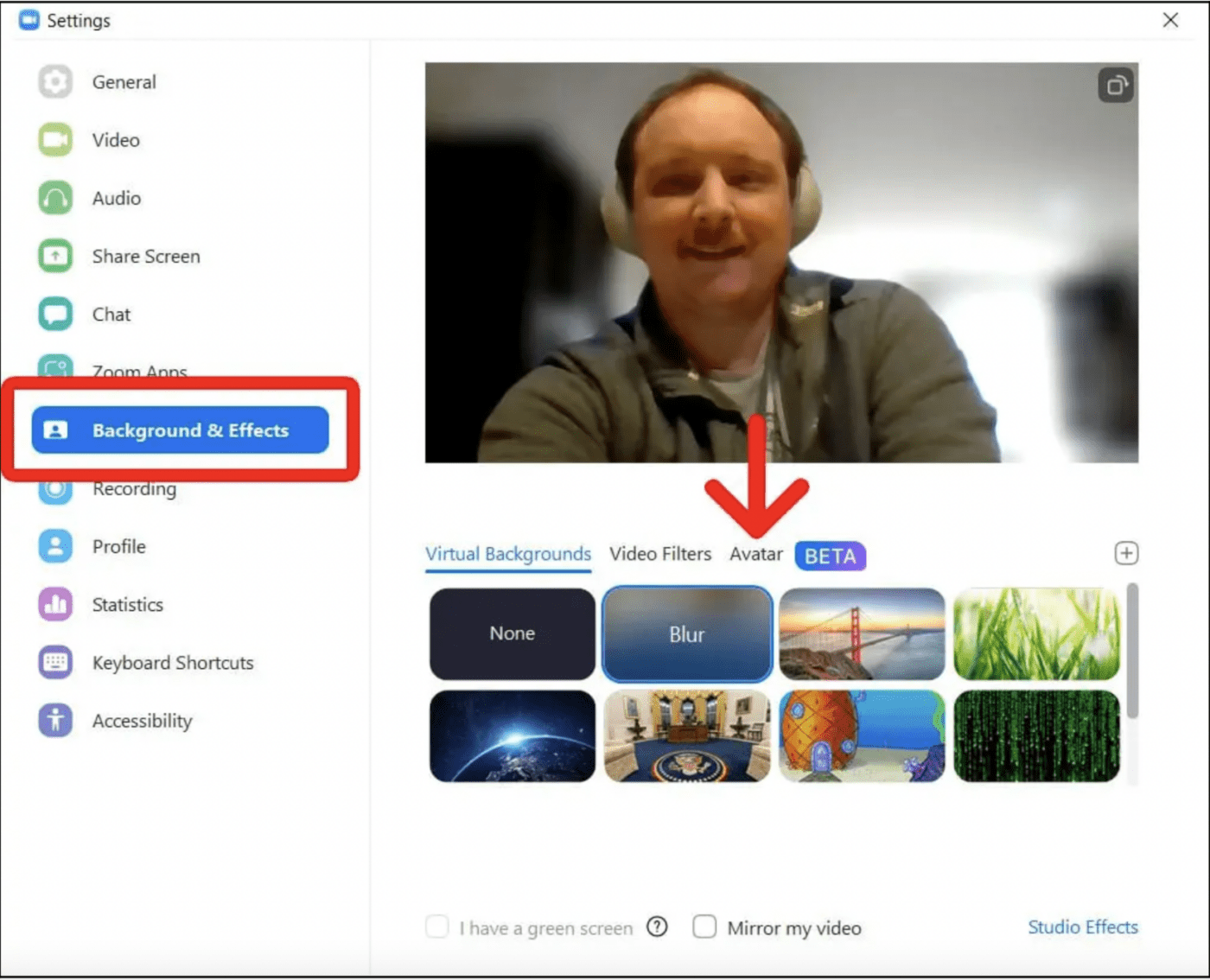 How to add you Zoom Avatar