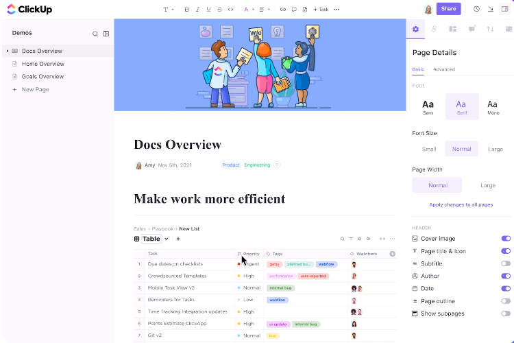 ClickUp Docs