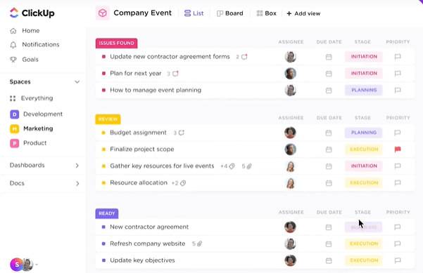 ClickUp’s pricing plans for more details. 