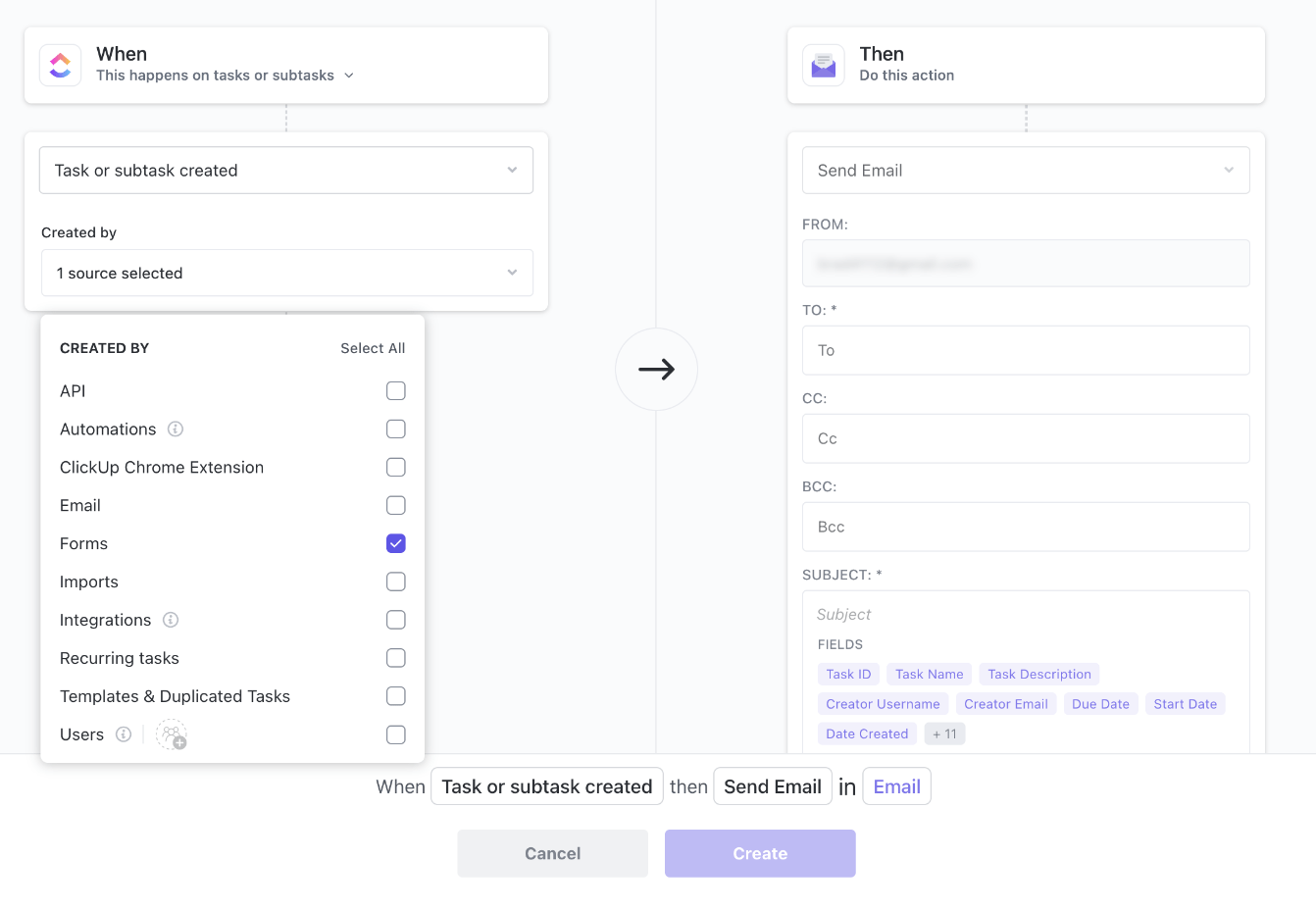 Automated email template dashboard image