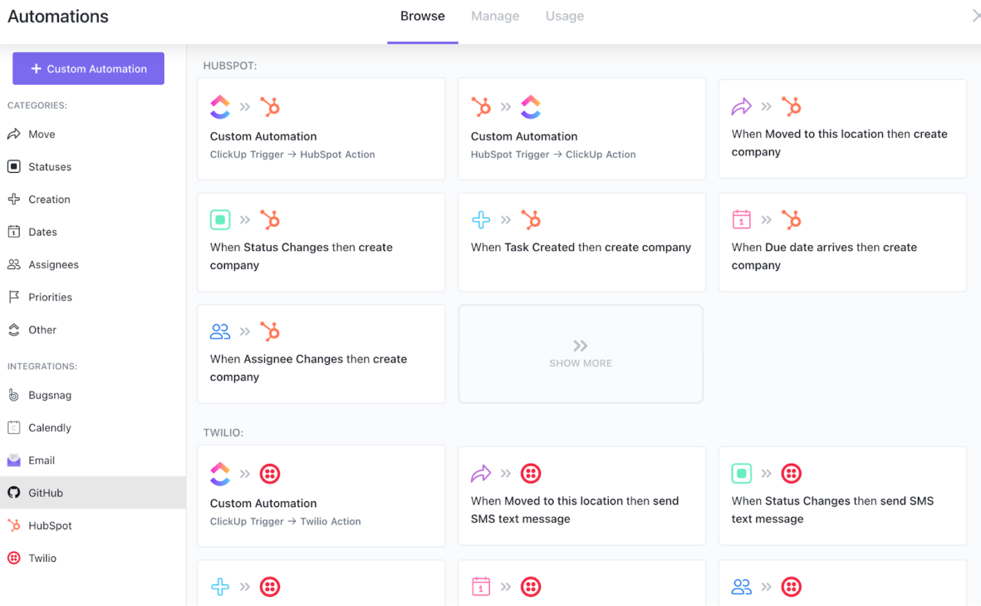  Automation to sync data between ClickUp CRM 