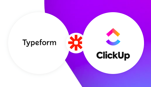 ClickUp's integration with Typeform