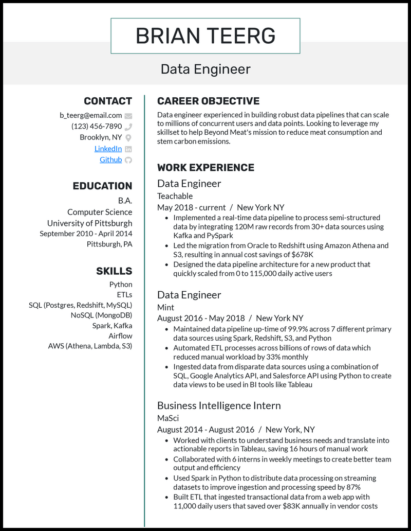 management manager resume examples