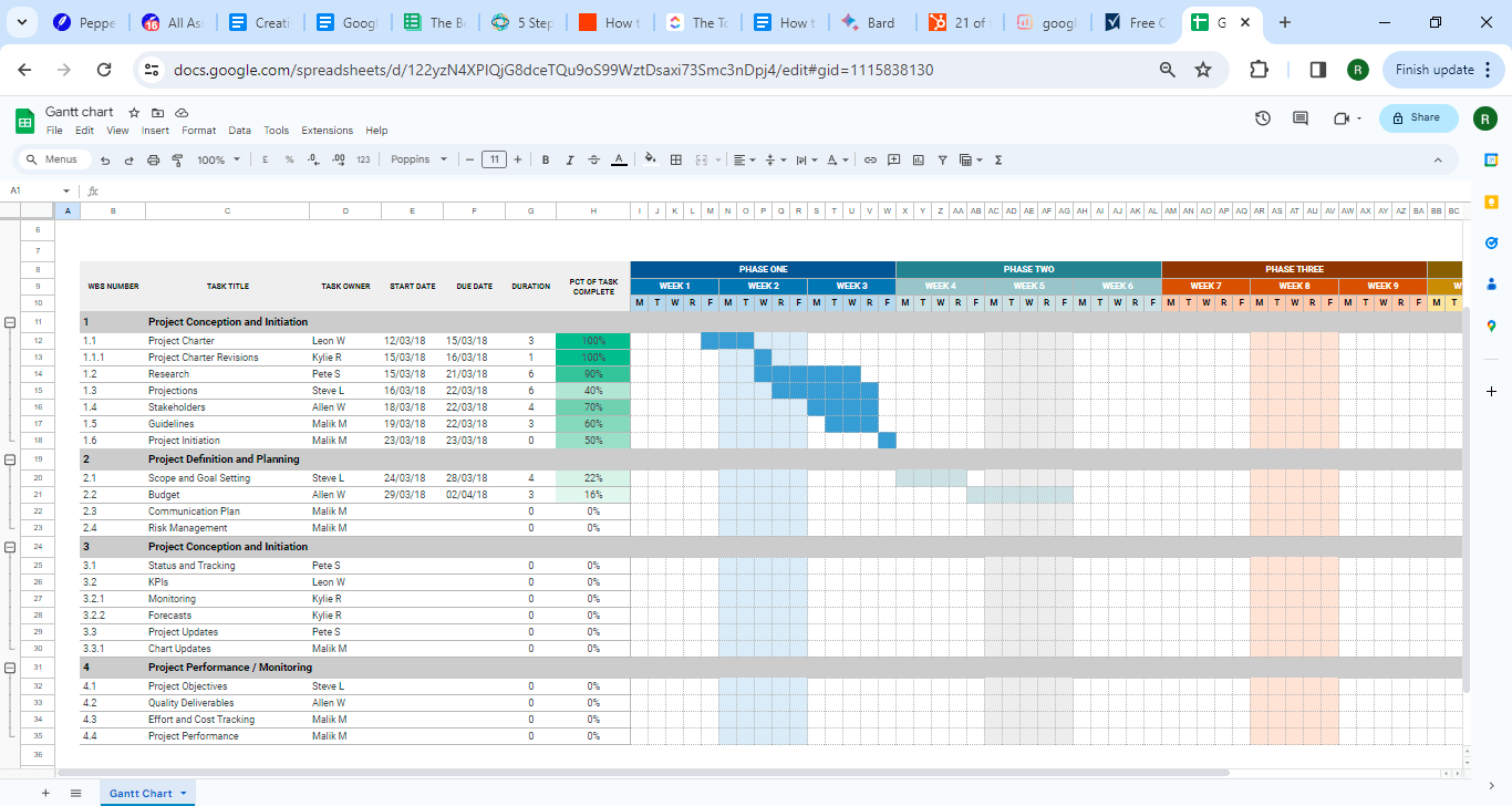 프로젝트 관리 CRM 템플릿