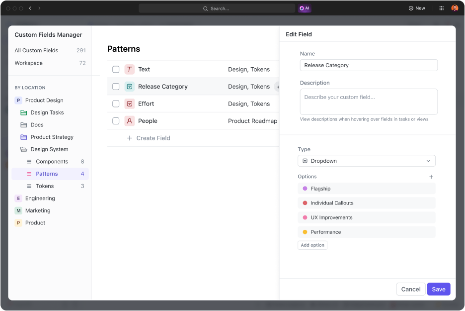 ClickUp Custom Fields