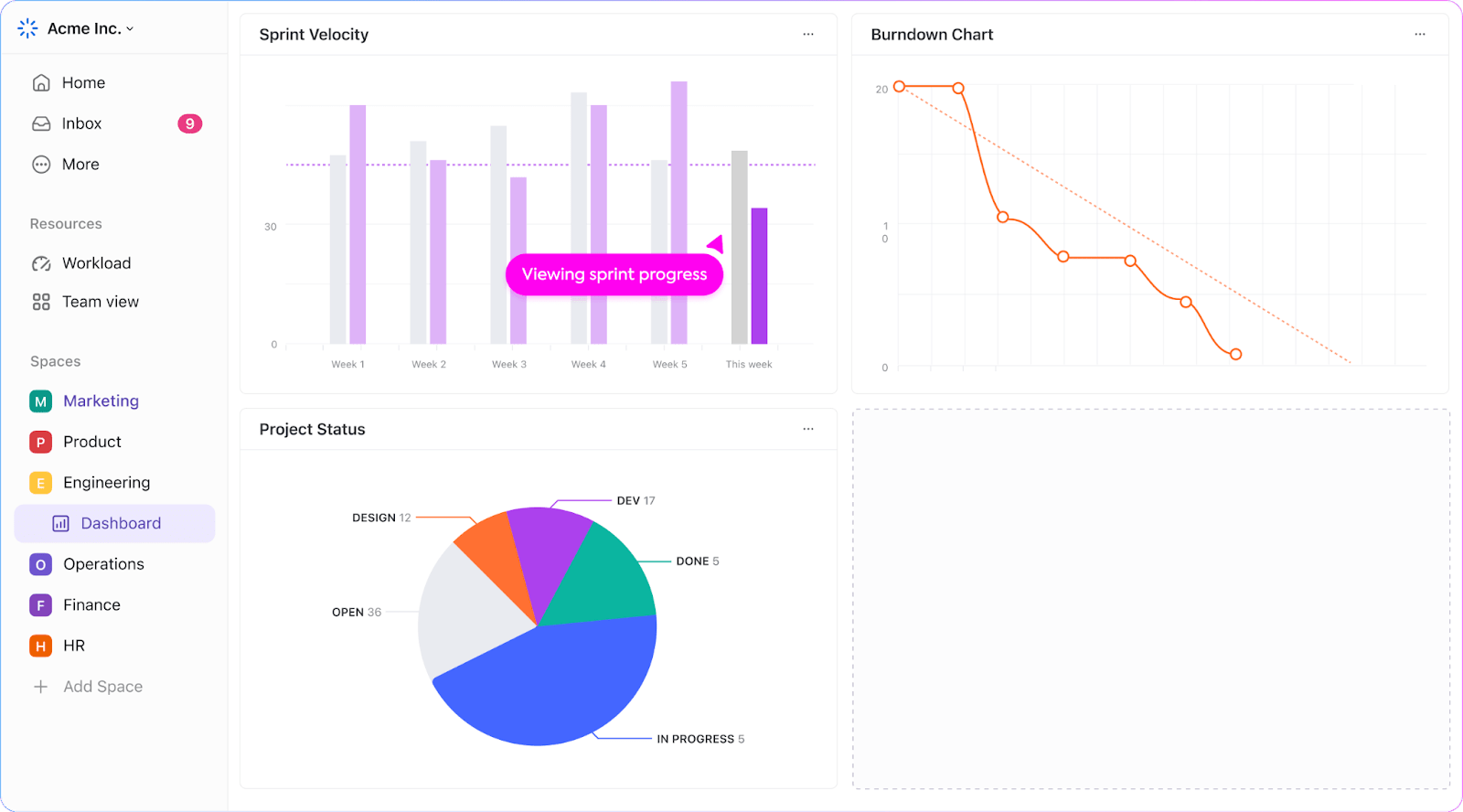 Bring teams and work together with ClickUp