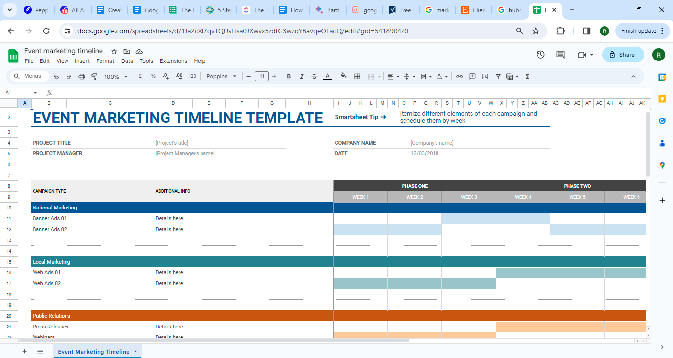 Event Marketing CRM Template