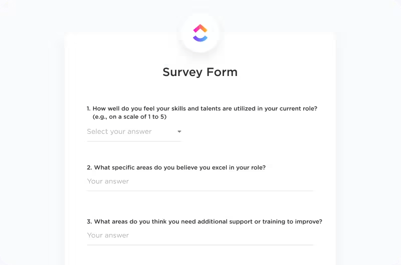 ClickUp Form View Dashboard Image