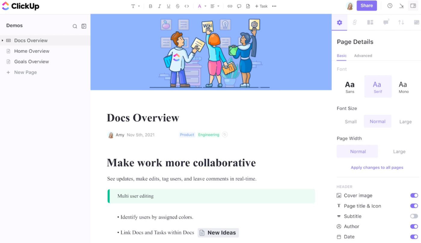 ClickUp Docs Overview