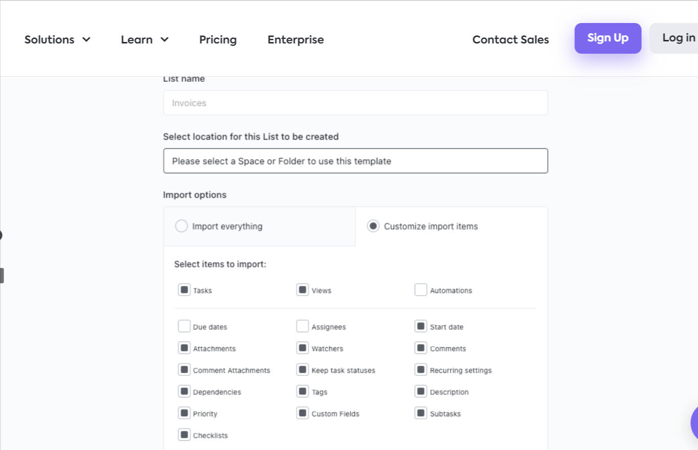 Modello di manuale per i dipendenti ClickUp