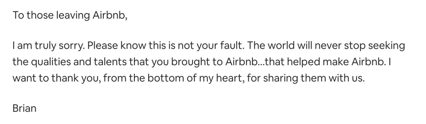 AirBnb email
