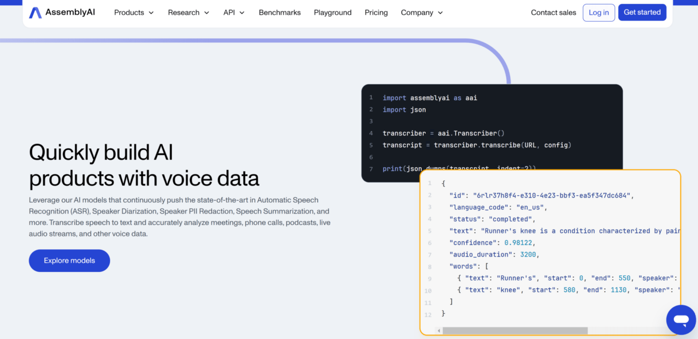 Assembly AI's ACR transcribing tool