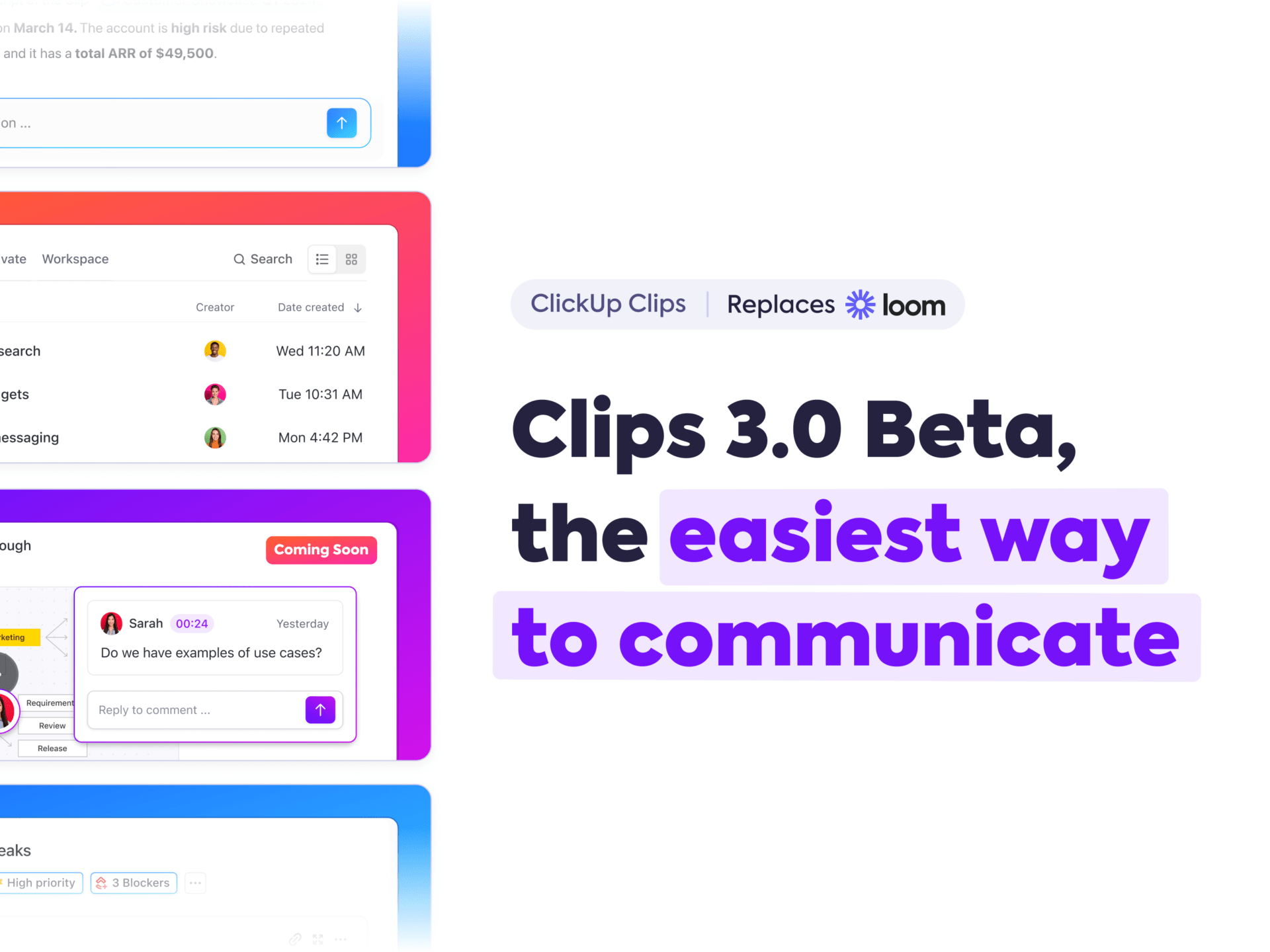 ClickUp Clips 3.0 Announcement Blog Feature