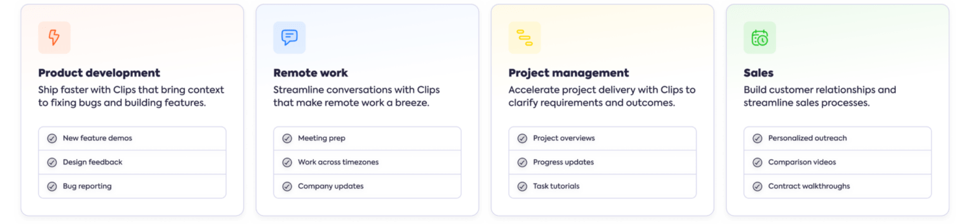 ClickUp Clips Use Cases Example