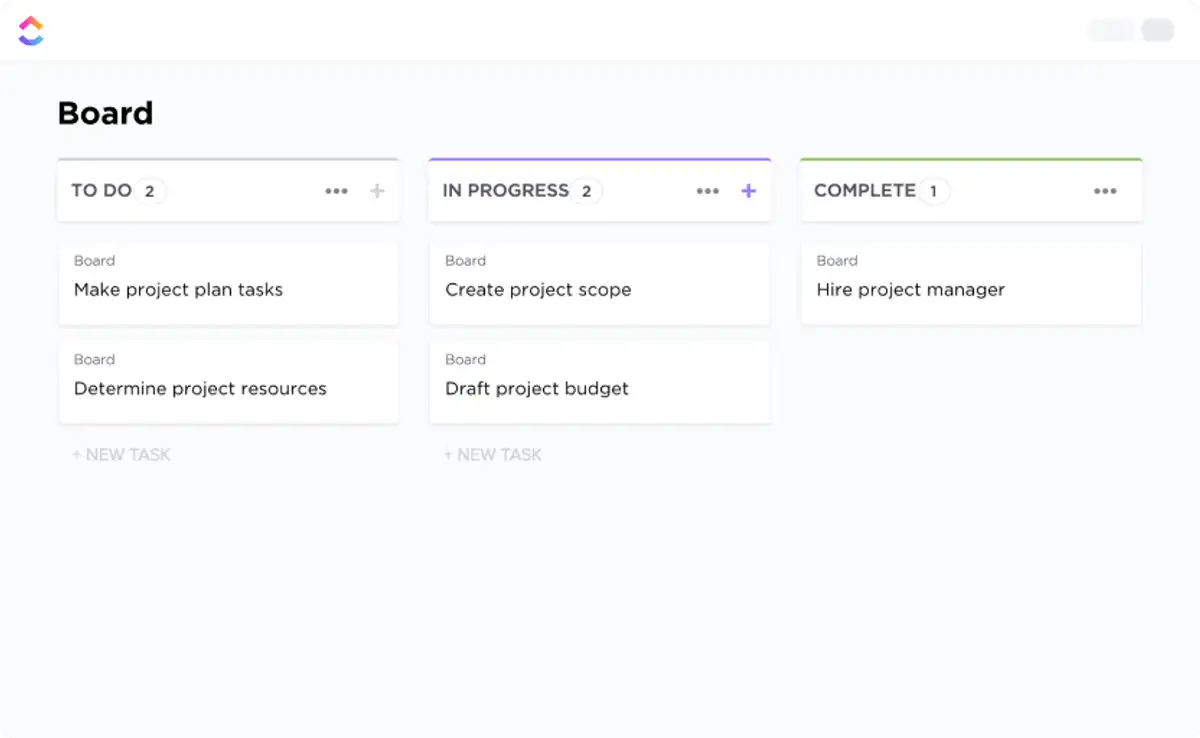 ClickUp HR Kanban Board Template