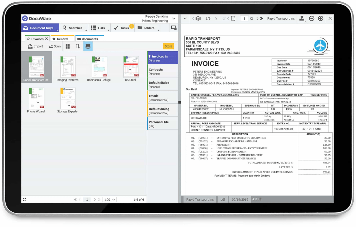 DocuWare document manager