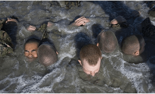 Amerikaanse marine SEAL Basic Underwater Demolition/SEAL (BUD/S) training