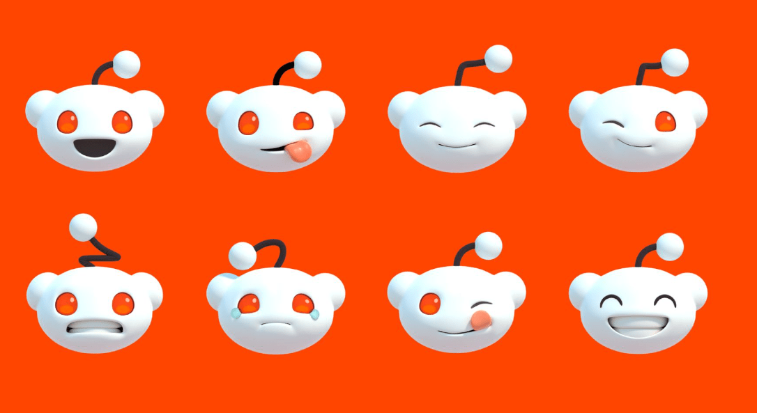 Reddit's 3D logo