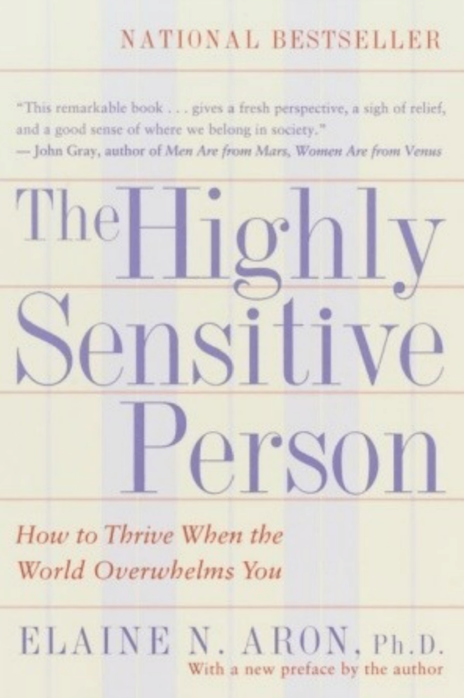 Book cover of The Highly Sensitive Person