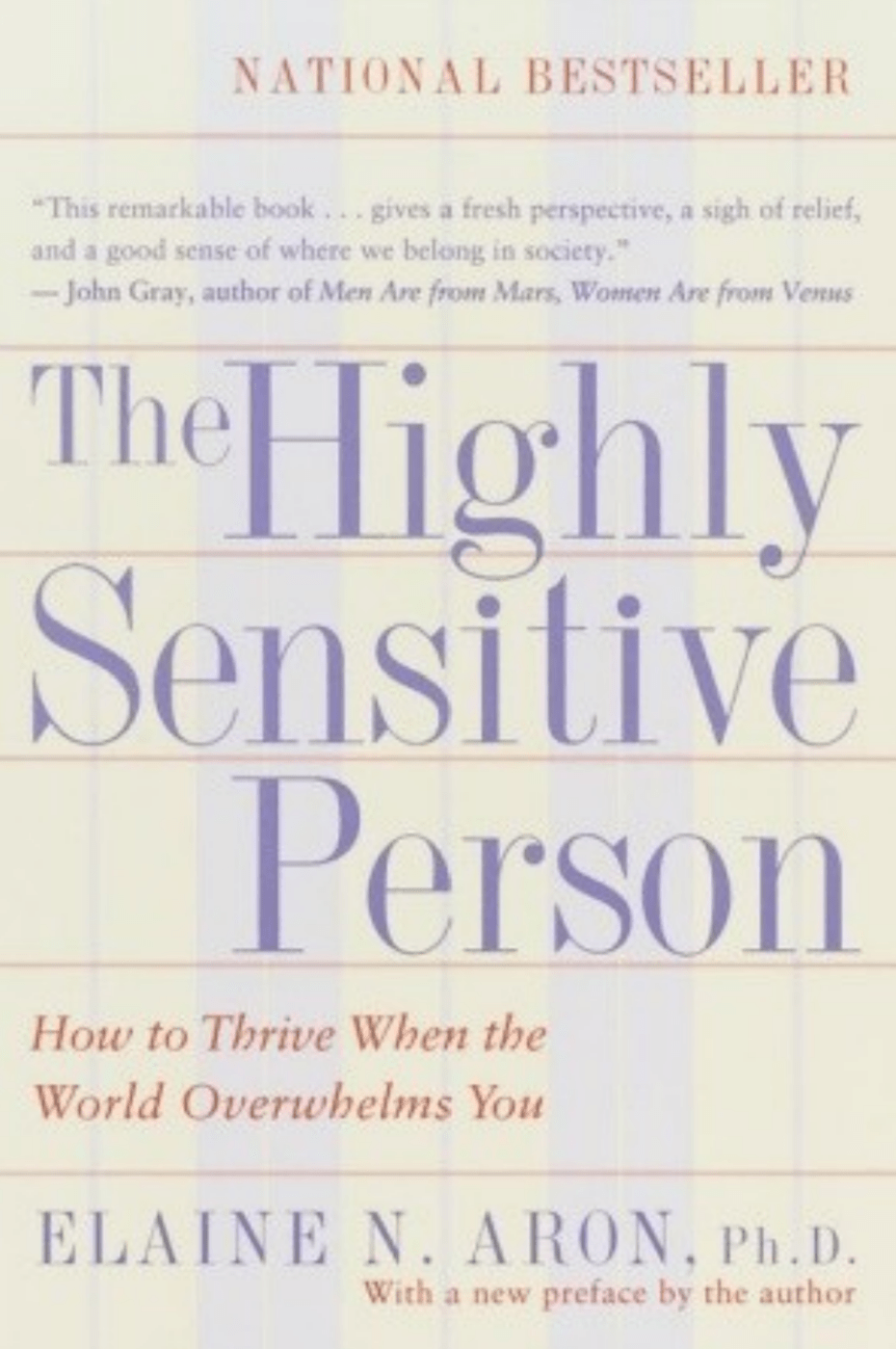 Capa do livro The Highly Sensitive Person (A pessoa altamente sensível)